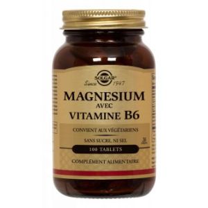 Solgar - Magnésium avec Vitamine B6 - 100 tablets