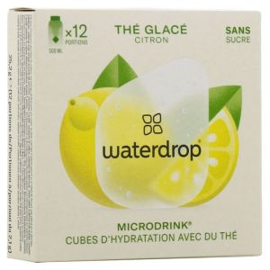 Waterdrop - Cubes d'hydratation avec du thé - goût citron - 12 portions
