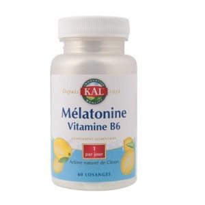 Kal - Mélatonine vitamine B6 - 60 comprimés