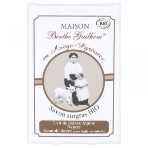 Maison Berthe Guilhem - Savon surgras lait de chèvre neutre - 100 g