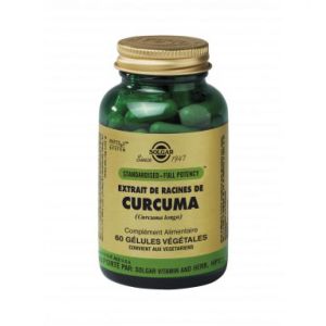 Solgar - Extrait de racine de curcuma - 60 gélules végétales