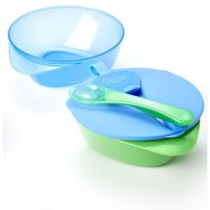 Tommee Tippee - Lot de 2 bols d'apprentissage avec cuillère 6m+