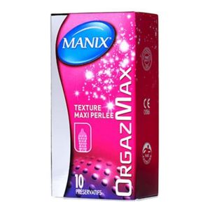 Manix - Préservatifs Orgazmax texture maxi perlée - Boite de 10
