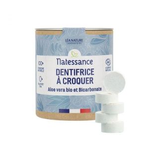 Natessance - Dentifrice à croquer aloe vera bio et bicarbonate - 80 comprimés