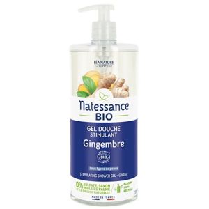 Natessance - Gel douche stimulant gingembre bio -1L