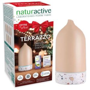 Naturactive - Terrazzo offre de Noël 2023 - 1 diffuseur + huile essentiel de citronnier Bio