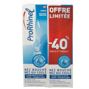 ProRhinel - Spray nez bouché - 2x100 mL