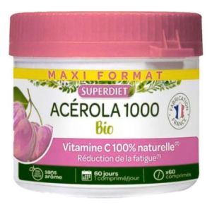 Superdiet - acerola 1000 - 60 comprimés