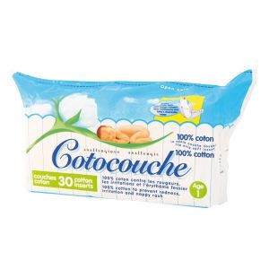 COTOCOUCHE DEUXIEME AGE SACHET DE 30 COUCHES - Pharmacie en ligne