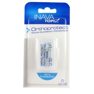 Inava - Topix Orthoprotect Silicone de protection orthodontique - 6 protections