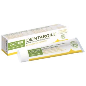 Cattier - Dentargile dentifrice bio reminéralisant citron - 75ml