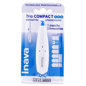 Inava - Trio compact brossettes interdentaires 1-1-1