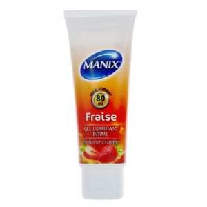 Manix - Gel lubrifiant intime fraise - 80 ml