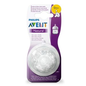 Philips - Avent Natural tétines nouveau né débit moyen 0m+ - 1 tétine