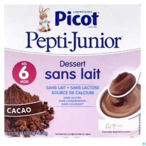 Picot - Pepti-junior - Dessert sans lait - 4x100g