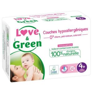 Love & Green - Couches Taille 4+ - 42 couches