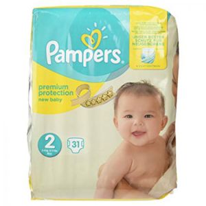 Pampers - Premium protection New baby - Taille 2 - 31 couches