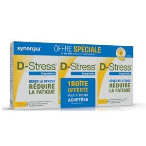 D-stress - Fatigue et stress - lot de 3 boîtes de 80 comprimés