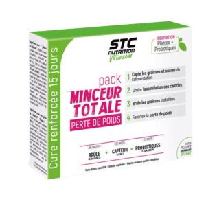 STC Nutrition - Pack minceur totale perte de poids Hydroxyblast 30 gélules + Killercal 30 gélules + Mafloril Gasseri 15 gélules