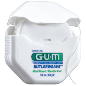 GUM - Fil dentaire plat Butlerweave - 55m