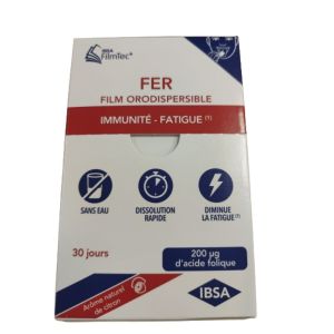 IBSA - Fer Immunité-Fatigue film orodispersible - 30 films orodispersibles