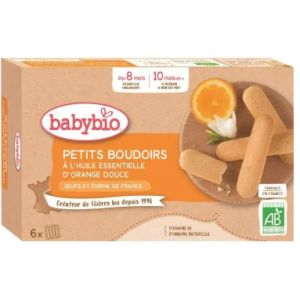 Babybio - Petits boudoirs à l'huile essentielle d'orange douce - 120 g