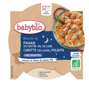 Babybio - Douceur de Panais, Carotte des Landes, Polenta - dès 12 mois - 230g
