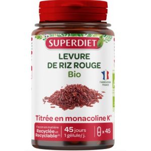 Superdiet - Levure de riz rouge bio - 45 gélules