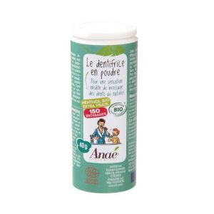 Anaé - Dentifrice en poudre menthol bio - 40 g