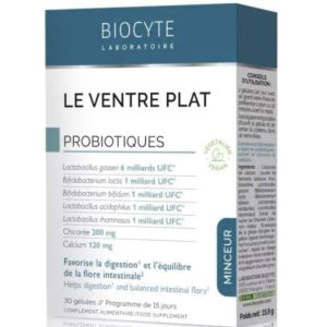 Biocyte - Probiotiques le ventre plat - 30 gélules