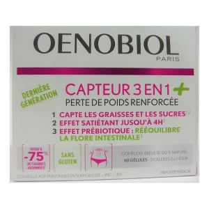 Oenobiol - Capteur 3 en 1 + perte de poids renforcée - 60 gélules