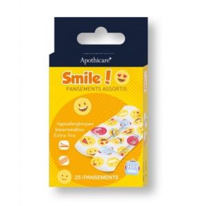 Apothicare - Pansements assortis Smile! - 25 pansements
