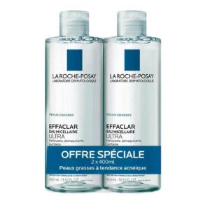 La Roche-Posay - Effaclar Eau micellaire offre spéciale - 2x400ml