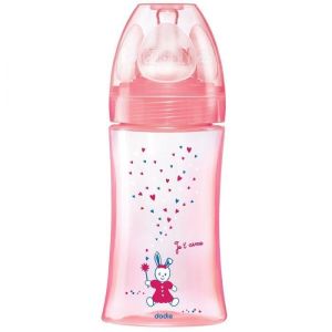 Dodie - Biberon anti colique à tétine ronde 0-6mois et plus débit 2 - 270ml