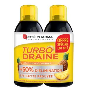 Forté pharma - Turbodraine Ananas - lot de 2x 500ml