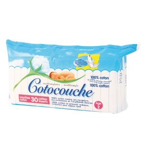 Tetra Medical - Cotocouche côton 2ème âge - 30 couches