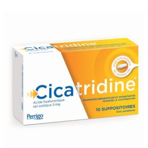 Cicatridine - Acide Hyaluronique - 10 Suppositoires
