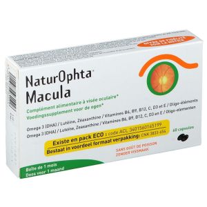 NaturOphta Macula - Complément alimentaire à visée oculaire - Capsules