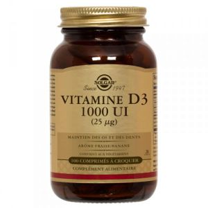 Solgar - Vitamine D3 1000 UI - 100 comprimés