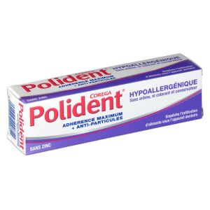 Polident - Crème adhésive hypoallergénique - 40g