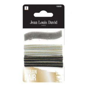 Jean Louis David - Lot de 4 élastiques mousse et une barrette