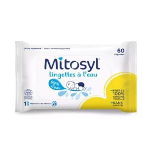 Mitosyl - Lingettes à l'eau - 60 lingettes
