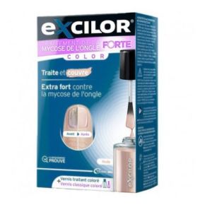 Excilor - Vernis extra fort traite et couvre couleur Nude - 38 ml