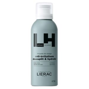 Lierac Homme - Mousse de rasage Anti-irritations assouplit et hydrate - 150 ml