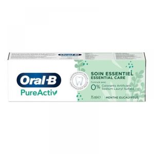 Oral-B - Dentifrice PureActiv Soin essentiel - 75 ml