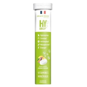 Granions - HY DROP Arômes naturels Mangue Passion - 20 comprimés effervescents