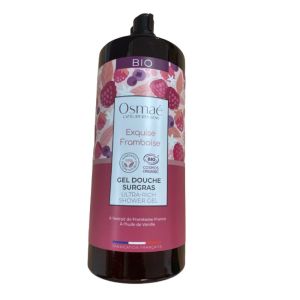 Osmaé - Exquise Framboise gel douche surgras Bio - 1L