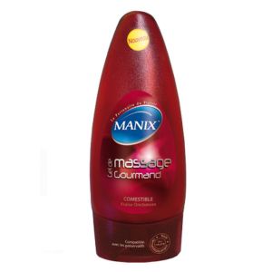 Manix - Gel de massage gourmand fraise onctueuse - 200ml