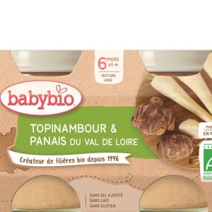 Babybio - Topinambour & Panais du Val de Loire dès 6 mois - 2x130g