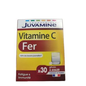 Juvamine - Vitamine C et Fer - 30 gélules
